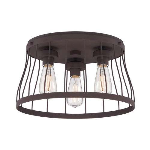 Designers Fountain Brooklyn Bronze Flushmount Light