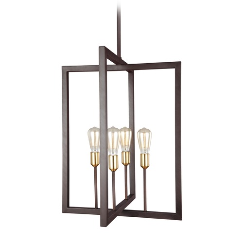 Finnegan 21-Inch Chandelier in Bronze by Visual Comfort Studio