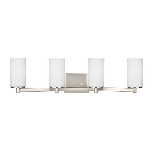 Hettinger Brushed Nickel Bathroom Light by Generation Lighting