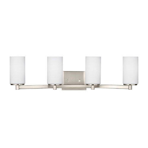 Generation Lighting Hettinger Brushed Nickel Bathroom Light by Generation Lighting 4439104-962