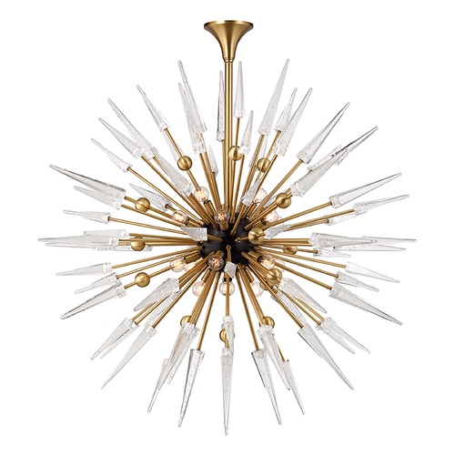 Sparta Aged Brass Chandelier by Hudson Valley Lighting