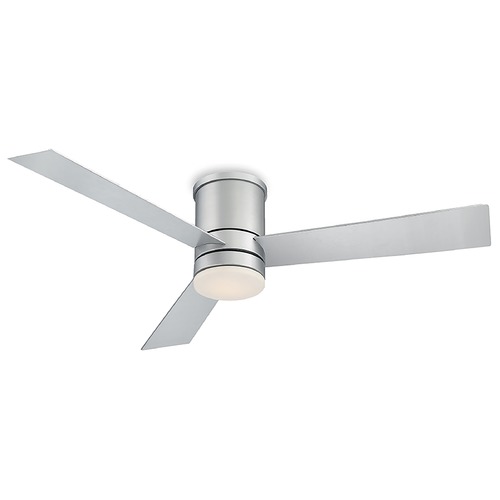 Modern Forms by WAC Lighting Modern Forms Axis Titanium Silver LED Ceiling Fan with Light FH-W1803-52L-35-TT