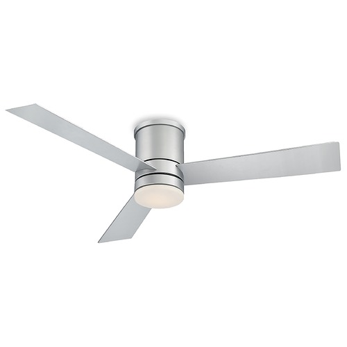 Modern Forms by WAC Lighting Axis 52-Inch LED Hugger Fan in Titanium Silver 3500K by Modern Forms FH-W1803-52L-35-TT