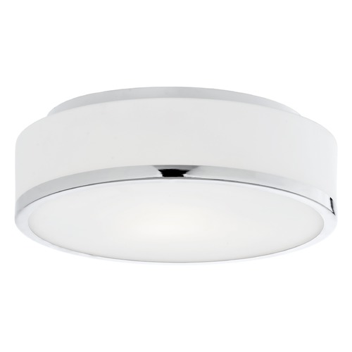 Modern Chrome LED Flush Mount 3000K 1150LM by Kuzco Lighting
