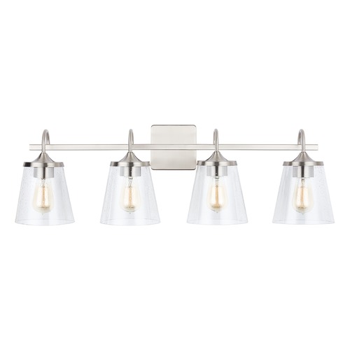 Jayne 33.25-Inch Vanity Light in Brushed Nickel by Capital Lighting