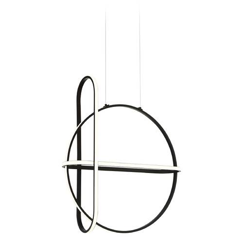 Berkley 21-Inch LED Chandelier in Black by Eurofase Lighting