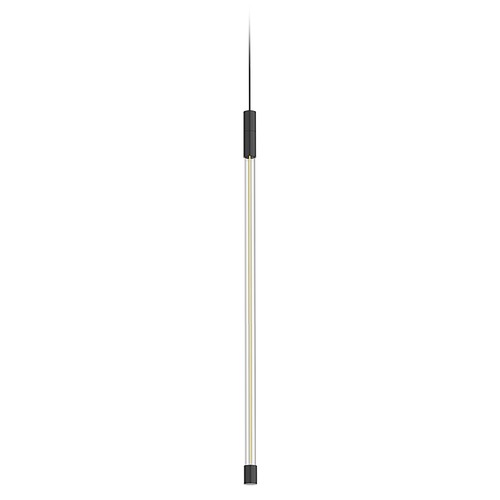 Motif 20.5-Inch LED Glass Pendant in Black by Kuzco Lighting