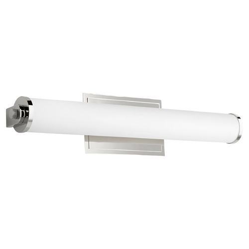 Tempus 19-Inch LED Vanity Light in Polished Nickel by Oxygen Lighting