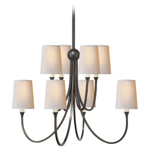 Visual Comfort Signature Collection Thomas OBrien Reed Chandelier in Bronze by Visual Comfort Signature TOB5010BZNP