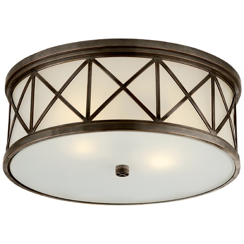 Visual Comfort Signature Collection Suzanne Kasler Montpelier Flush Mount in Bronze by Visual Comfort Signature SK4011BZFG