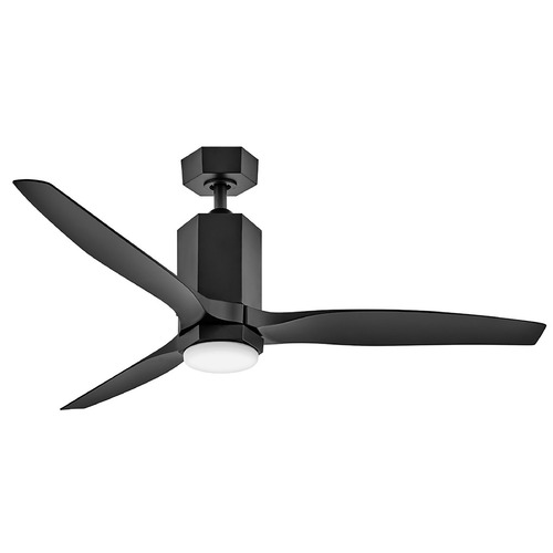 Hinkley Facet 52-Inch LED Dual Mount Smart Fan in Matte Black by Hinkley 905852FMB-LDDK