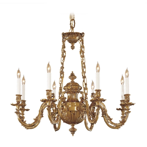 Metropolitan Lighting Chandelier in Classic Brass Finish N700408