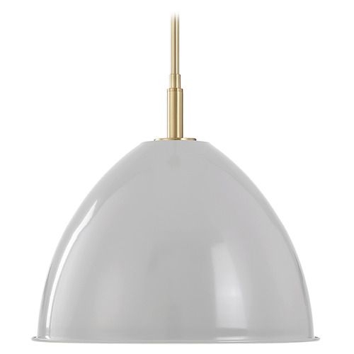 Designers Fountain Biba Brushed Gold Pendant Light with Bowl / Dome Shade