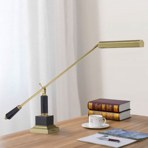 Piano Lamp in Polished Brass by House of Troy Lighting