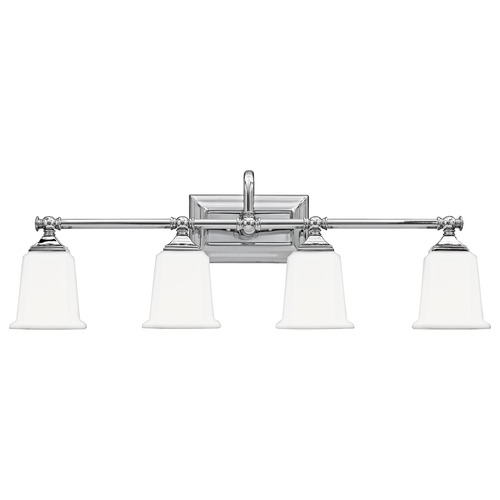 Nicholas 4-Light Vanity Light in Chrome by Quoizel Lighting