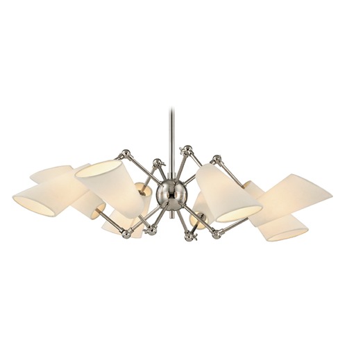 Hudson Valley Lighting Buckingham 8-Light Chandelier in Polished Nickel by Hudson Valley Lighting 5308-PN
