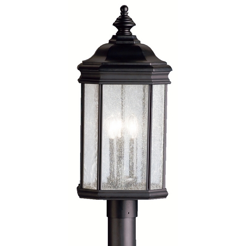 Kirkwood 23.25-Inch Post Light in Black by Kichler Lighting