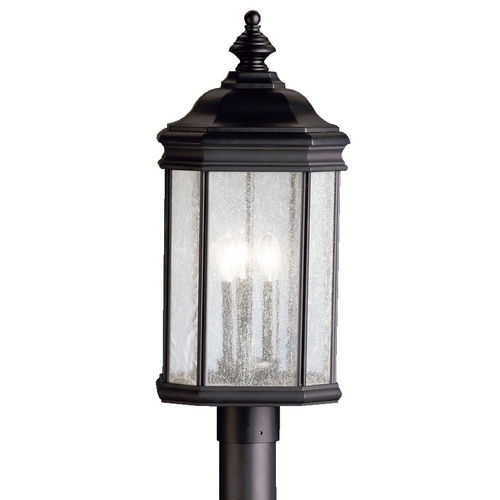 Kichler Lighting Kirkwood 23.25-Inch Post Light in Black by Kichler Lighting 9918BK