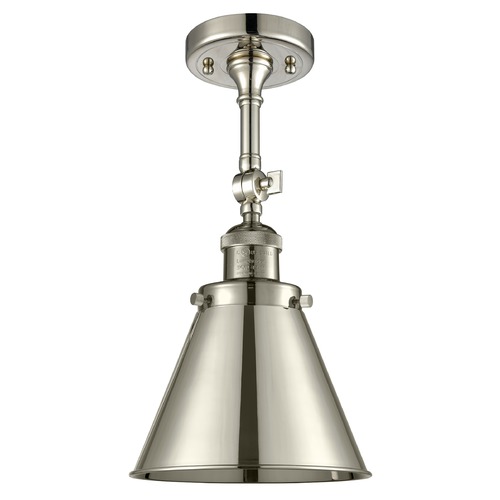 Innovations Lighting Innovations Lighting Appalachian Polished Nickel Semi-Flushmount Light 201F-PN-M13-PN