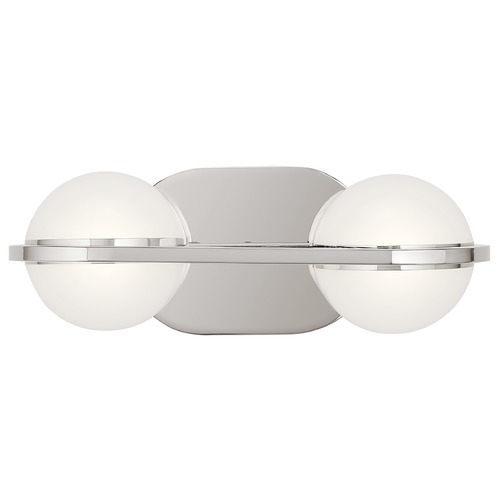 Kichler Lighting Brettin 14-Inch Polished Nickel LED Vanity Light by Kichler Lighting 85091PN