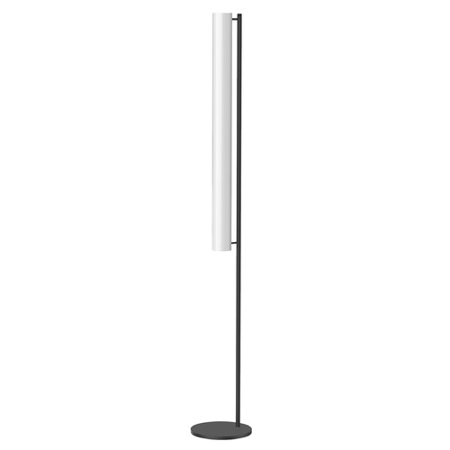 Kuzco Lighting Gramercy Black LED Floor Lamp with Frosted Cylindrical Shade by Kuzco Lighting FL70155-BK