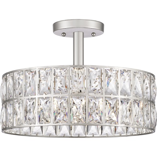 Coffman Polished Nickel Semi-Flush by Quoizel Lighting