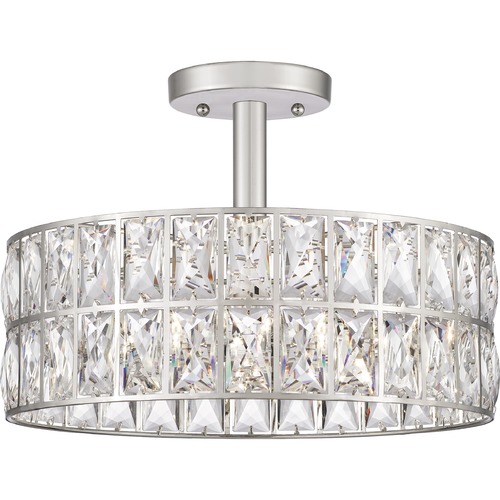 Quoizel Lighting Coffman Polished Nickel Semi-Flush by Quoizel Lighting QF4046PK