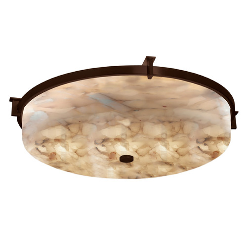 Justice Design Group Era Dark Bronze LED Flushmount Light
