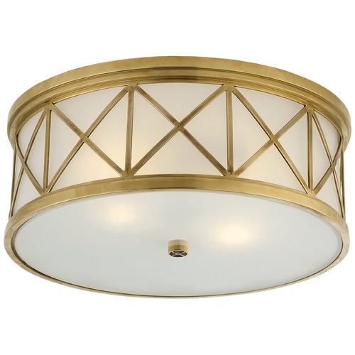 Visual Comfort Signature Collection Suzanne Kasler Montpelier Flush Mount in Brass by Visual Comfort Signature SK4011HABFG