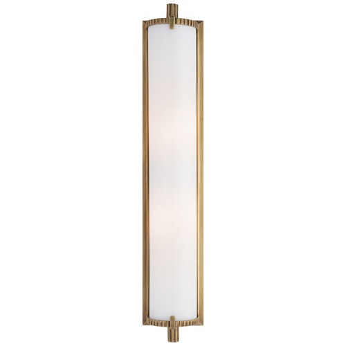 Visual Comfort Signature Collection Thomas OBrien Calliope Tall Bath Light in Brass by Visual Comfort Signature TOB2185HABWG