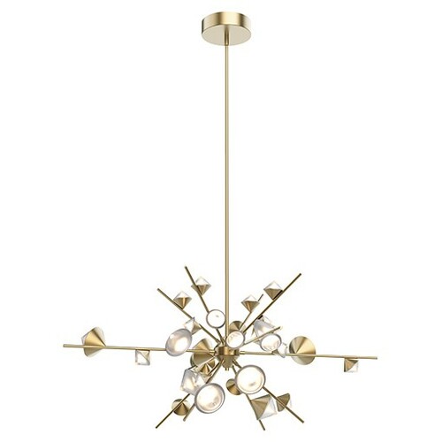 Geode 48-Inch LED Pendant in Brushed Gold by Kuzco Lighting