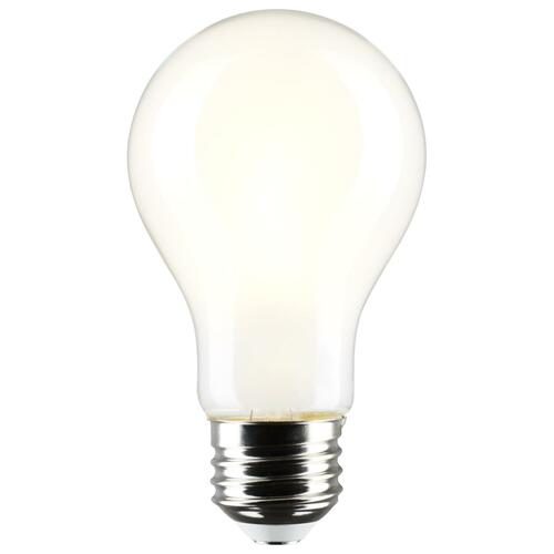 8W A19 2700K Soft White Dimmable LED Light Bulb 4-Pack by Satco