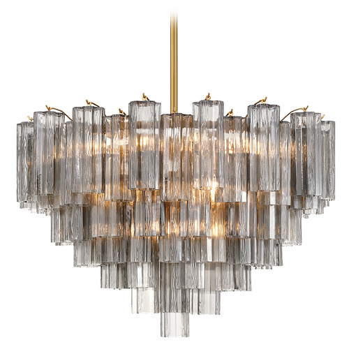 Crystorama Lighting Crystorama Lighting Addis Aged Brass Chandelier ADD-316-AG-SM
