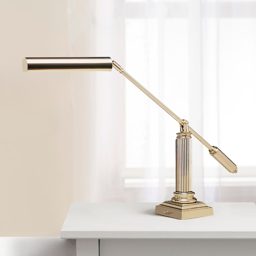 Piano Lamp in Polished Brass by House of Troy Lighting