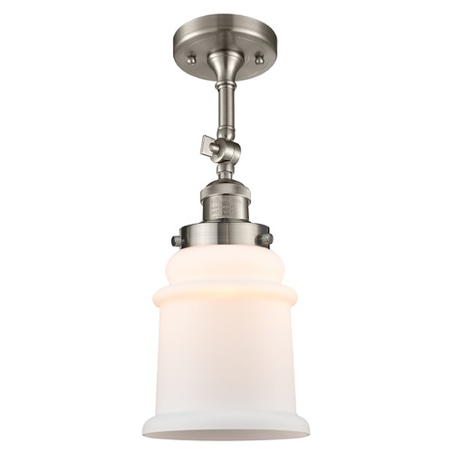 Innovations Lighting Innovations Lighting Canton Brushed Satin Nickel Semi-Flushmount Light 201F-SN-G181