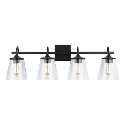 Jayne 33.25-Inch Vanity Light in Matte Black by Capital Lighting