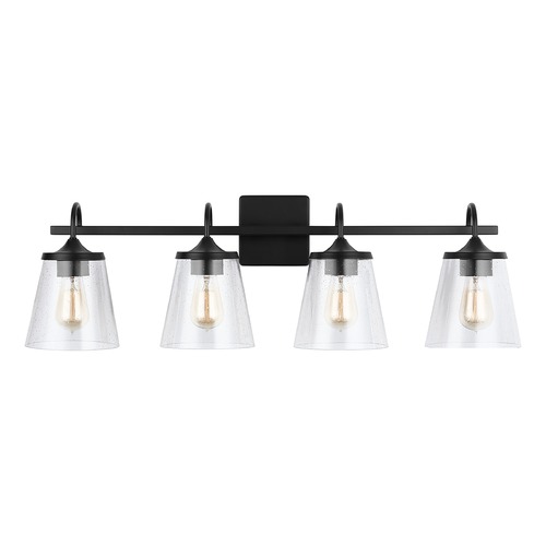 Capital Lighting Jayne 33.25-Inch Vanity Light in Matte Black by Capital Lighting 139142MB-496