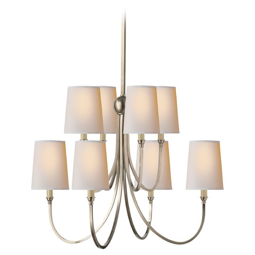 Visual Comfort Signature Collection Thomas OBrien Reed Chandelier in Antique Nickel by Visual Comfort Signature TOB5010ANNP