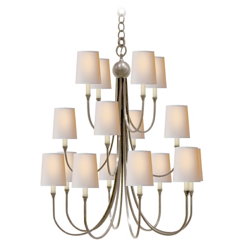 Visual Comfort Signature Collection Thomas OBrien Reed Chandelier in Antique Nickel by Visual Comfort Signature TOB5019ANNP