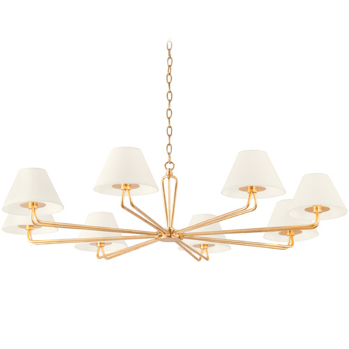 Troy Lighting Ozias Vintage Gold Leaf Chandelier