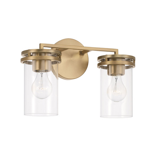 Fuller 2-Light Bath Light in Brass by HomePlace by Capital Lighting