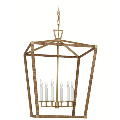 E.F. Chapman Darlana Large Lantern in Antique Brass by VC Signature