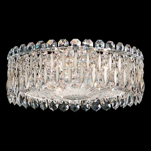 Schonbek Worldwide Lighting Sarella Antique Silver Flushmount Light