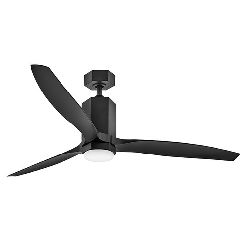 Hinkley Facet 60-Inch LED Dual Mount Smart Fan in Matte Black by Hinkley 905860FMB-LDDK