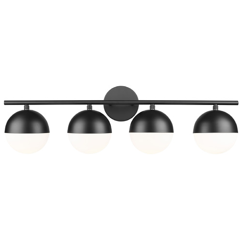 Z-Lite Realm Sphere Matte Black Bathroom Light