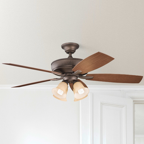 Kichler Lighting Monarch II 52-Inch Patio Fan in Weathered Copper by Kichler Lighting 310103WCP