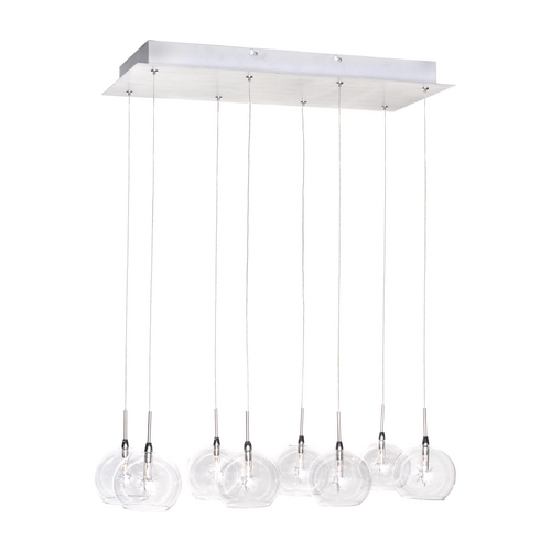 ET2 Lighting Starburst Multi-Light Pendant in Satin Nickel by ET2 Lighting E20107-24