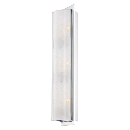 Minka Lavery Sconce Wall Light with White Glass in Chrome by Minka Lavery 4393-77