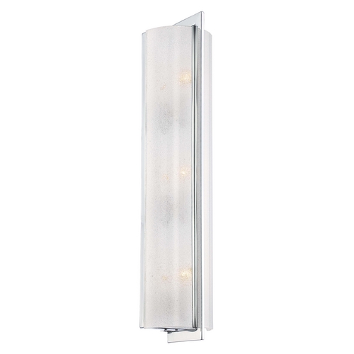 Sconce Wall Light with White Glass in Chrome by Minka Lavery