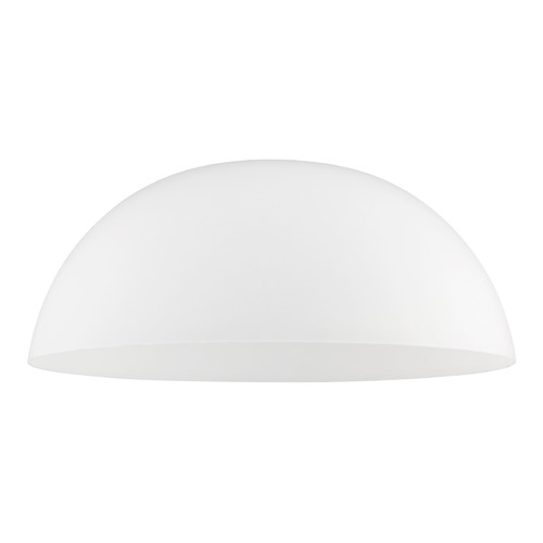 Satin White Glass Shade 13-Inch Wide 1.63-Fitter